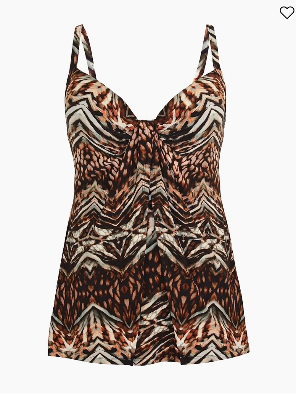 Miraclesuit Tribal Tigress Gala Tankini Top - 14 NWT